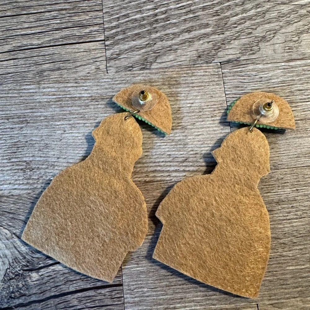 Beaded Tequila Bottle Earrings - Picture 2 of 3